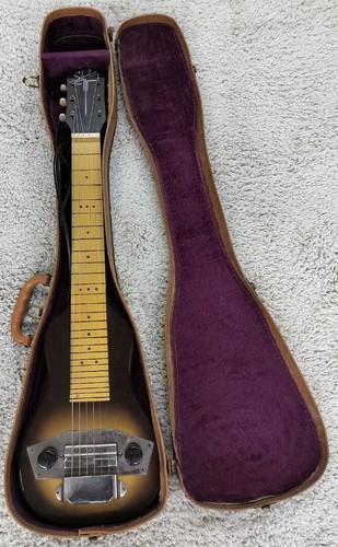 1950's Silvertone Lap Steel Guitar with Gibson P13 pickup + original case - Picture 9 of 10