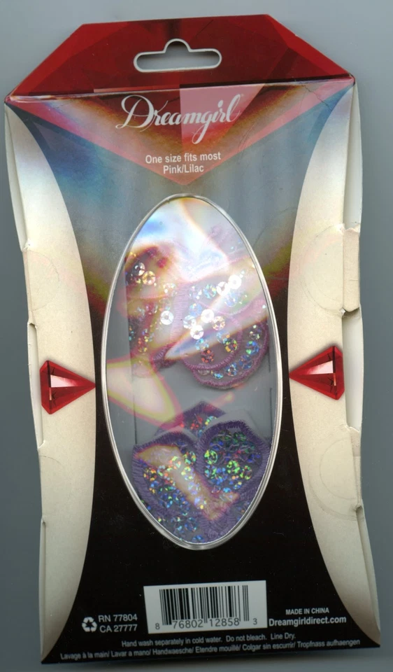 Dreamgirl 7424 Pasties 1 par de lantejoulas bufferfly e 1 par de lantejoulas flor reg $21.95 - Imagem 2 de 2