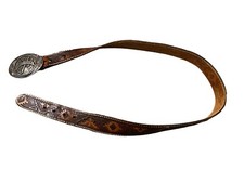 Siskiyou PROUD TO BE AN AMERICAN Belt Buckle with Cowboy Belt Vintage 1991