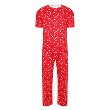 Mens Christmas Pyjamas Candy Cane XMAS Lounge Sleep Night Wear M to XXL New