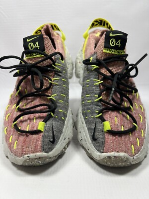 NIKE Space Hippie 04 Lemon Venom Pink gray CD3476-700 Knit Stretch