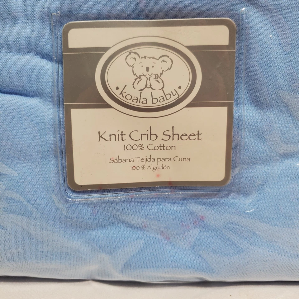 Sábana baby koala tejida azul algodón nueva Foto 2 de 3