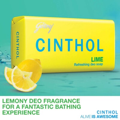 Godrej Cinthol LIME - erfrischende Deoseife - Duft - 75 Gramm - kostenloser V...