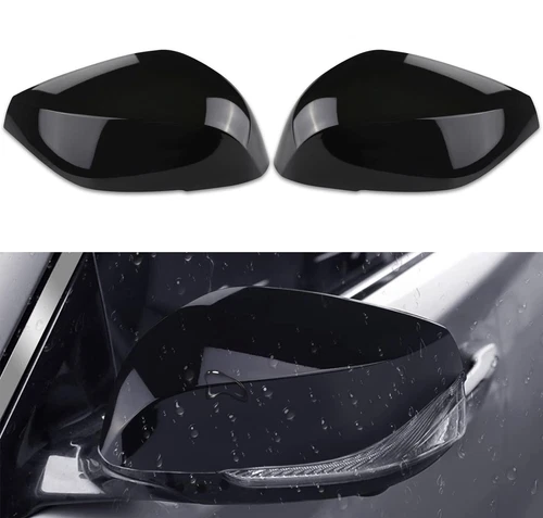 Gloss Black Rearview Mirror Cover Caps For Infiniti Q50 14-20 Q60 Q70 QX30 QX50