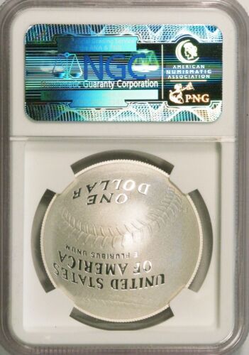 2014-P $1 Tom Lasorda Baseball Hall of Fame NGC (Proof)PF-69UC Early Releases - Picture 2 of 2