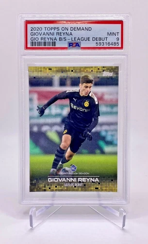2020 Giovanni Reyna Topps On Demand Borussia Dortmund Rookie Card PSA 9 USMNT O