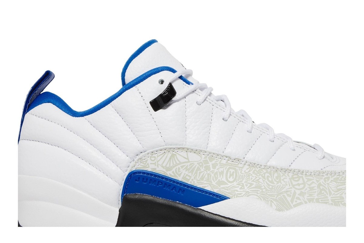 NEW Nike Air Jordan 12 Low Golf Shoes DM9015-105 Size 7 White Game Blue Air Jordan Air Jordan 12 Low Golf  main image 4