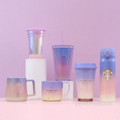 Starbucks 2020 China Aurora Dazzle Purple Gradient Siren Studded Tumbler  Mug Cup | eBay