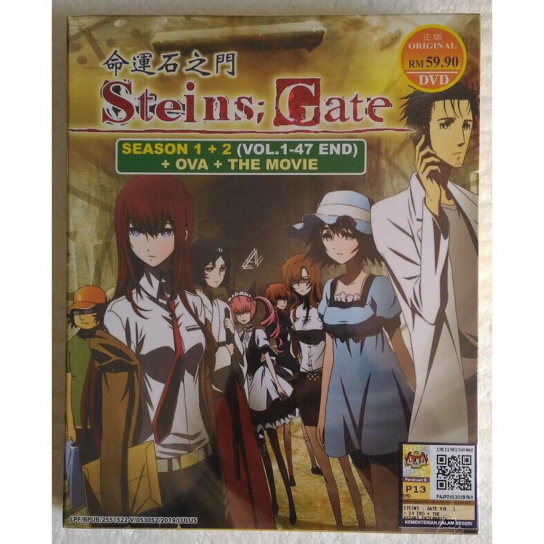 ANIME DVD Steins;Gate Season 1+2 (1-47End+Movie+OVA) ENGLISH DUBBED  Complete Box