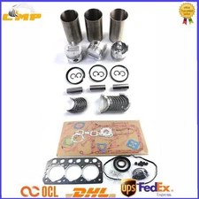 for Mitsubishi S3L S3L2 Engine Overhaul Rebuild Kit-CYL Liners Piston Gasket Kit