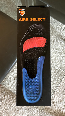 SOF SOLE AIRR SELECT GEL ARCH SUPPORT INSOLE MENS 8 / 9 WOMENS 9 / 10 SOFSOLE
