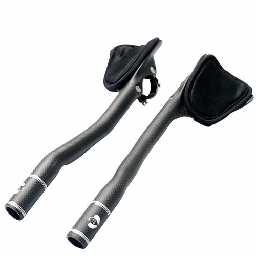 2024 Carbon Fiber Triathlon Time Trial TT Aero Bars Aerobars Extensions 31.8mm - Picture 11 of 17