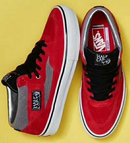 Vans half cab 31 days family Sneakers Skate 11 Mens Red Silver Caballero  Bones | eBay
