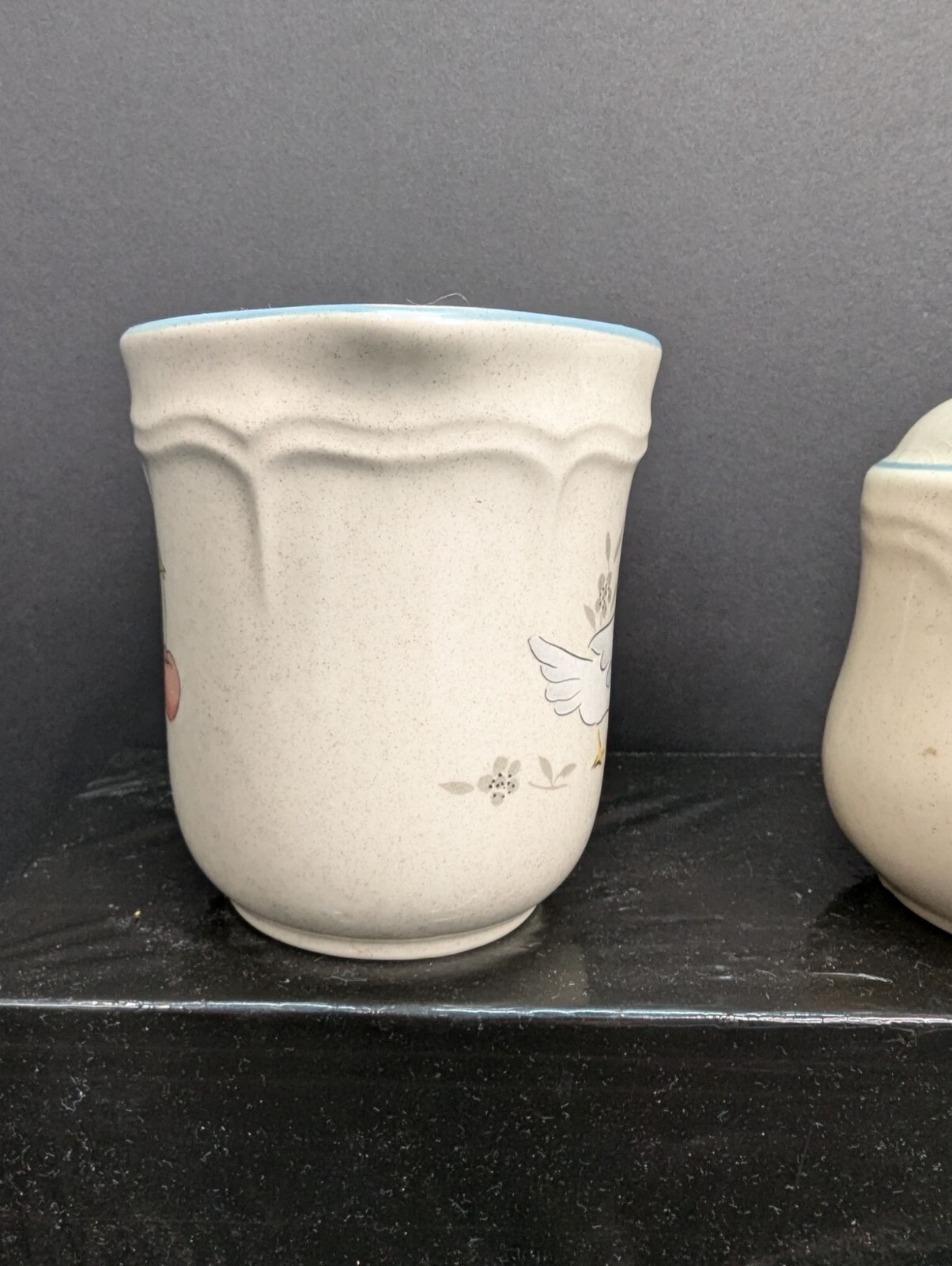 Inter-national Tableworks Stoneware Marmalade Creamer Jug and Pepper Shaker