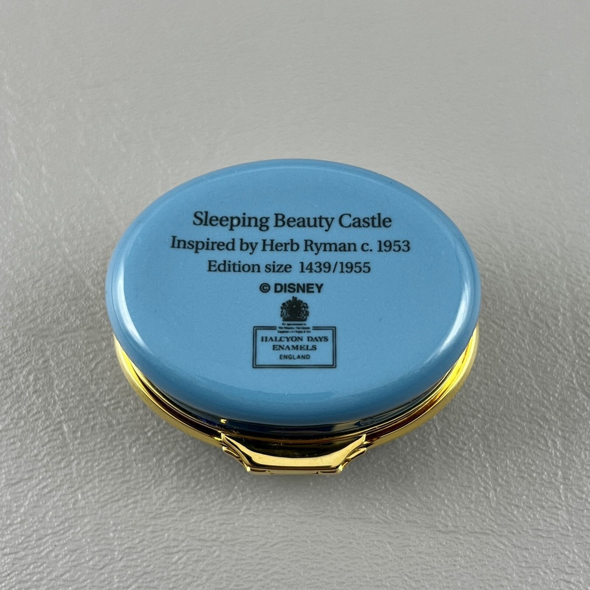 Halcyon Days Enamels Sleeping Beauty Castle Box 45 Years 1439/1955