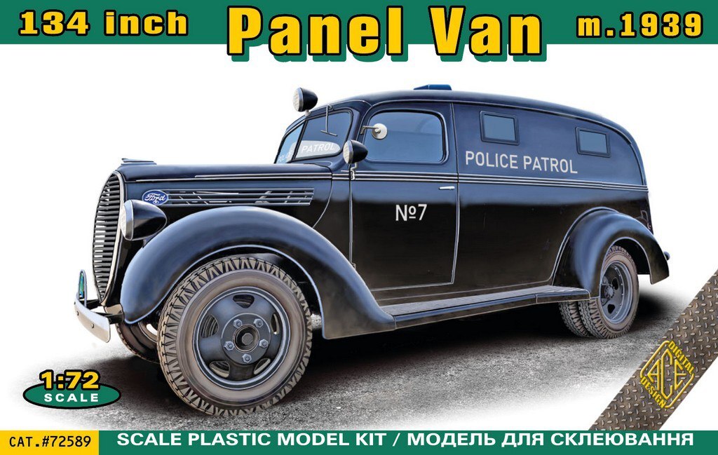 ニュー ACE 72589 1:72 134in Panel Van mod.1939 Plastic model kit | eBay