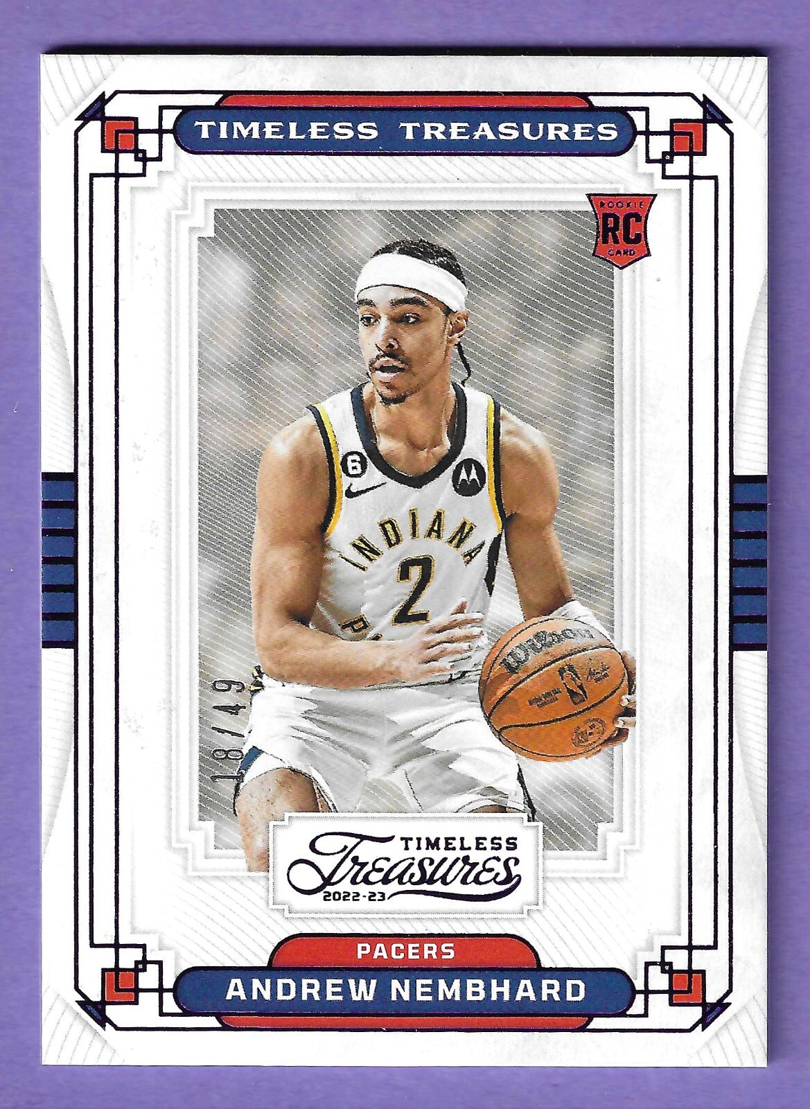 2022-23 Chronicles | *PURPLE* TIMELESS TREASURES RC | ANDREW NEMBHARD *(#/49)*