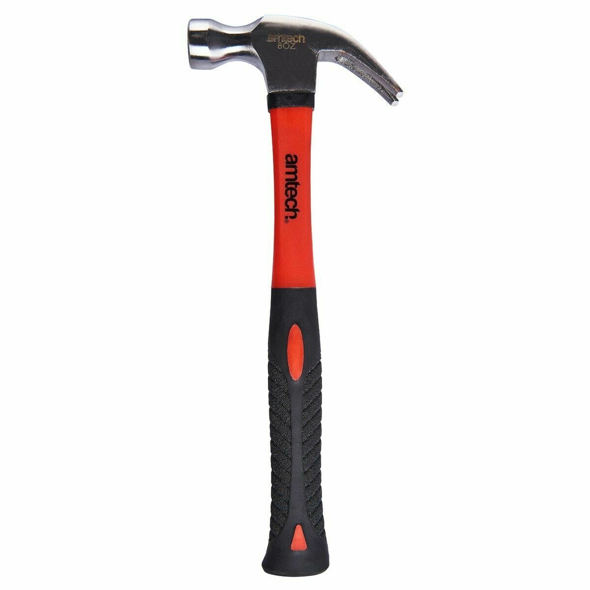 HEAVY DUTY 8OZ CLAW HAMMER Fibreglass Shaft Nail Remover Puller DIY