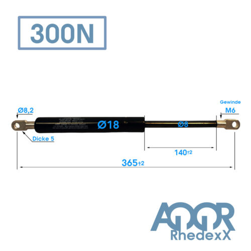 Gasdruckfeder Gasdruckdämpfer Dämpfer Auge Gasfeder Länge: 145-900MM 50N-1.250N - Bild 183 von 500