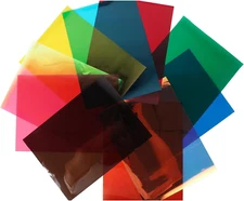 10Colors Bundle Pack Colorful Transparent Window Film Self Adhesive Glass Film