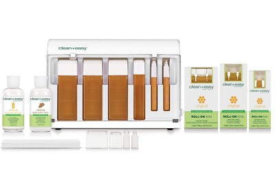 Clean + Easy Professional Roll On Facial Body Waxing Spa Basic Wax Kit