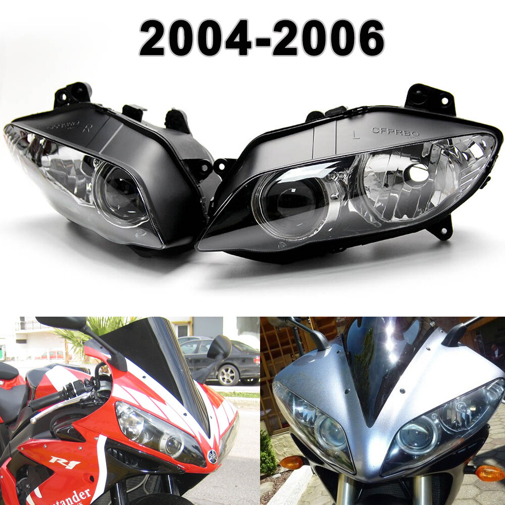 YZF R1 1000 2004-2006 2005 と互換性のあるオートバイヘッドライ