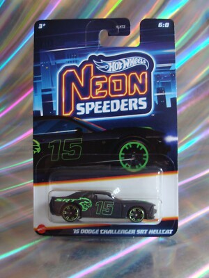 Hot Wheels ´15 Dodge Challenger SRT Hellcat 2025 Neon Speeders 6/8 ovp/neu 1:64