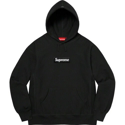 Sweat à capuche Supreme Box Logo BOGO noir grand NEUF * LIVRAISON RAPIDE