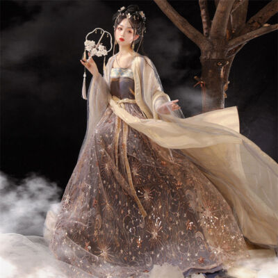 Chinese style super fairy style ancient women's dress five-piece set | eBay