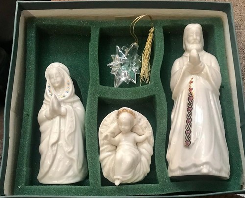 LENOX JOYAS CHINA LA SAGRADA FAMILIA CON ESTRELLA DE CRISTAL CON CAJA - Imagen 3 de 4