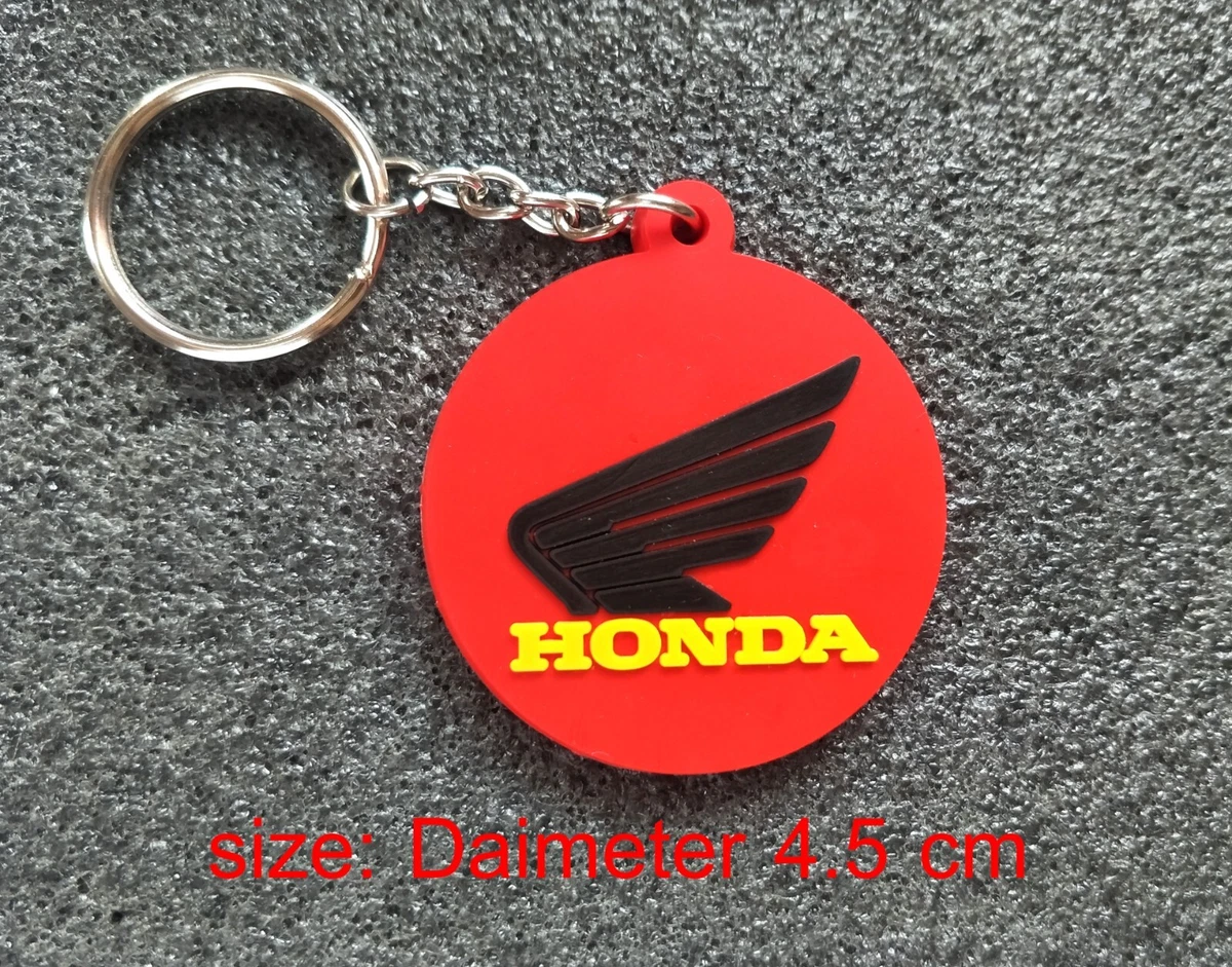 Motorcycle leather key ring for honda bike- Black