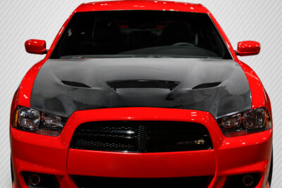 11-14 Dodge Charger Hellcat Look Carbon Fiber DriTech Body Kit- Hood 113201