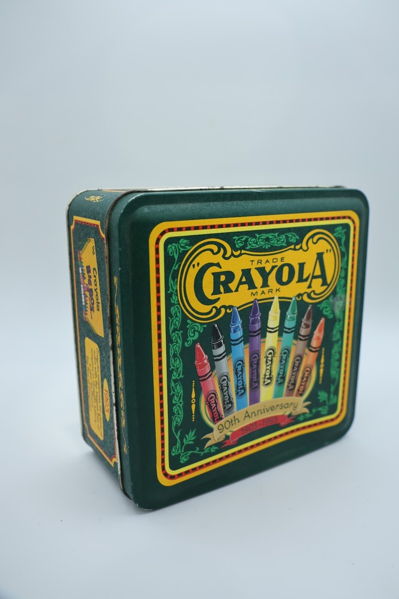 1903-1993 Crayola 90th Anniversary Tin Box ONLY Vintage No Crayons