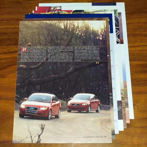 AUDI A4 2.0T QUATTRO y VOLVO S4 T5 AWD REVISTA ARTÍCULO IMPRESO CARRETERA Y PISTA ROJO - Imagen 5 de 5