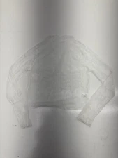 Shein White Floral Lace Long Sleeve Cover Up Womens Size XXL