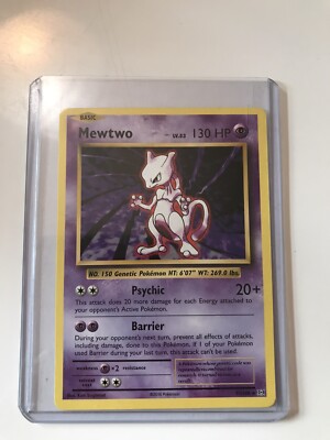 ebay mewtwo pokemon card mewtwo pokemon card 51/108 Rare