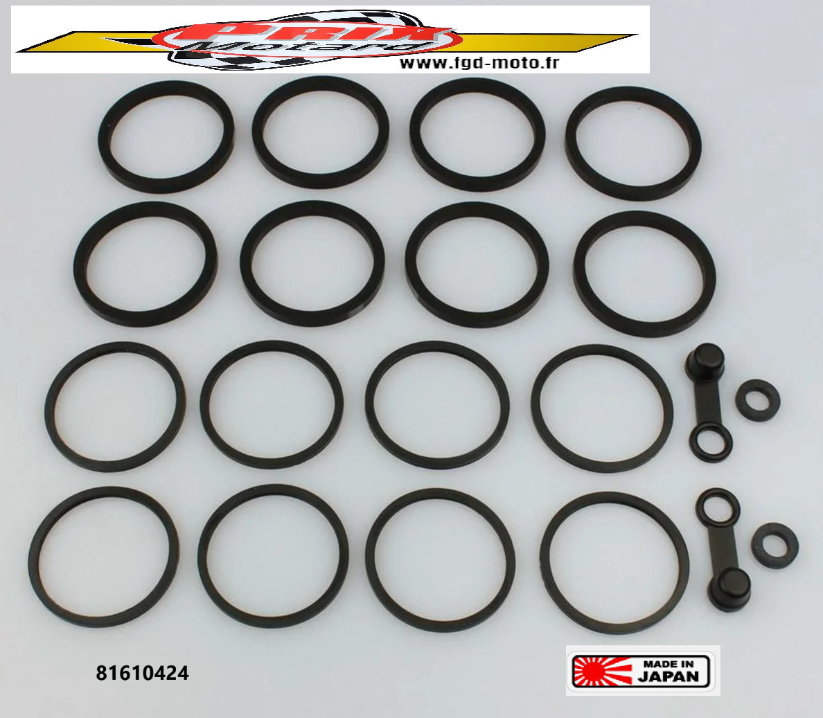 Kit réfection étrier frein avant BCF-424 pour entretien circuit Kawasaki ZX-12R