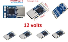 4pcs 12v  Type-C USB-C DC Fixed Voltage Power Trigger PD Decoy Module