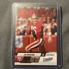 2022 Panini Prestige Any Given Sunday Xtra Points Red /449 Joe Montana #12 HOF