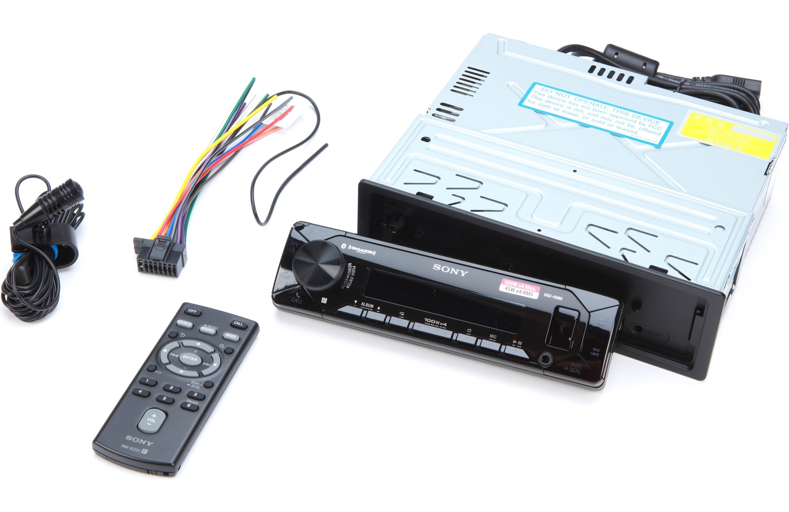 Sony DSXGS80 1DIN 45W x 4 RMS High Power Car Stereo, Bluetooth