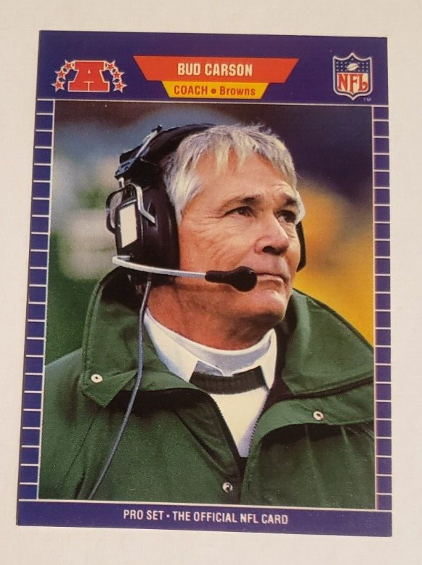 1989 Pro Set Card #86 Bud Carson Coach Cleveland Browns  ***40% OFF 2 or MORE