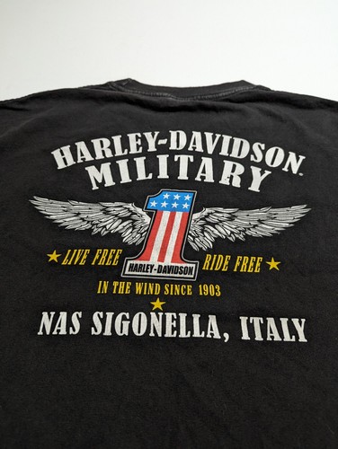 2021 Harley Davidson Need For Speed Military Nas Sigonella, Italy Men's Black... - Picture 11 of 11