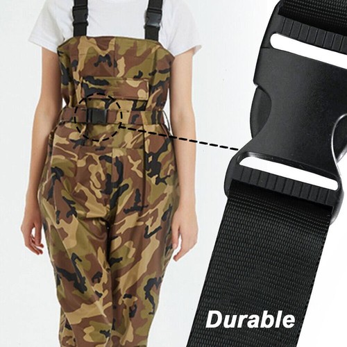 6-13 Size Bootfoot Chest Wader 2-Ply Nylon PVC Waterproof Fishing for Men Women - Picture 9 of 19