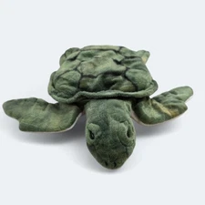Sea World Realistic Sea Turtle Plush Puppet Green Soft Toy