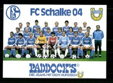 Original Mannschaftskarte FC Schalke 04 1985-86 Ohne Unterschrift