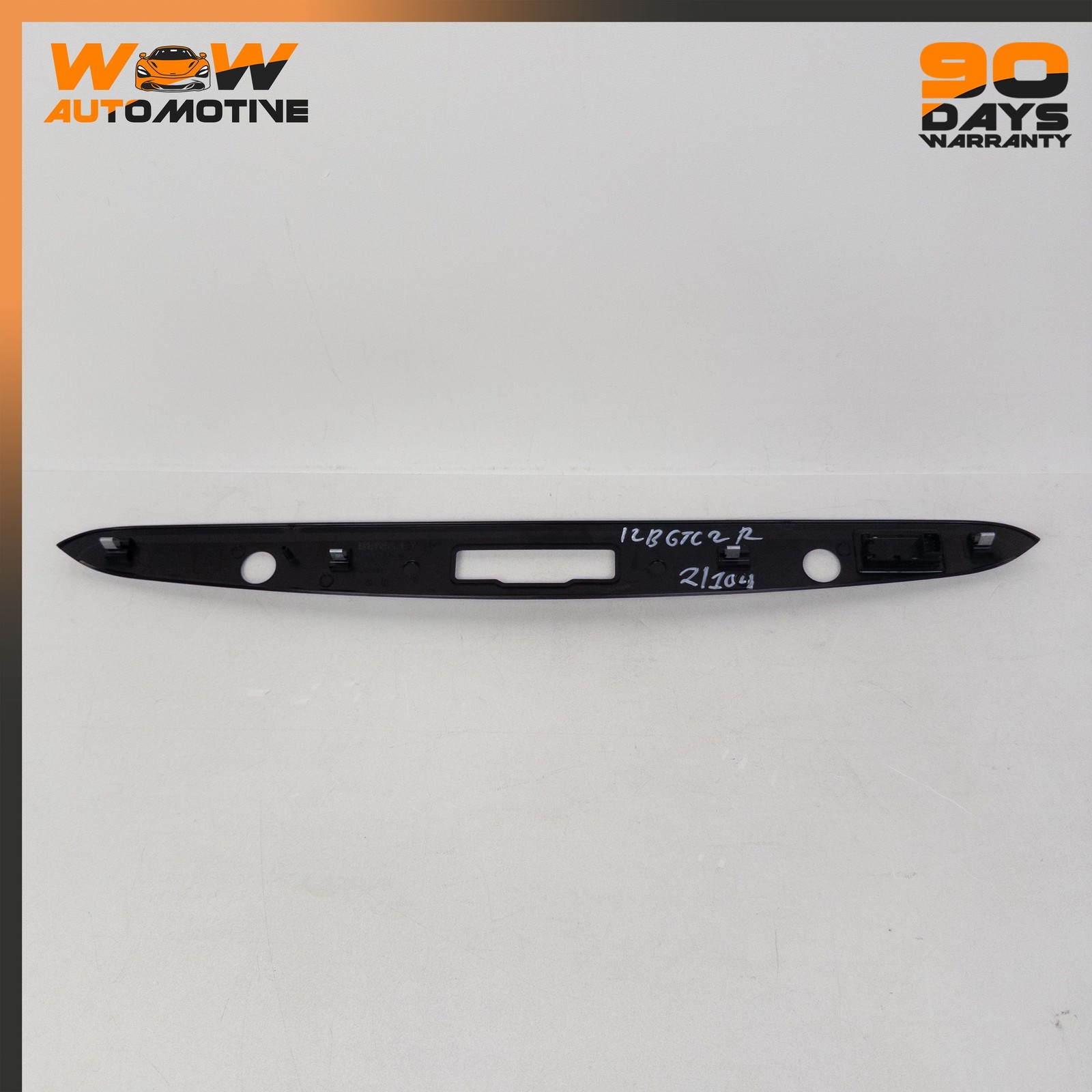 07-17 BENTLEY CONTINENTAL GTC TRUNK REAR INTERIOR TRIM COVER STRIP BLACK OEM