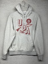 Georgia Bulldogs Hooded Sweatshirt Mens Medium Gray Football Nike UGA Hoodie