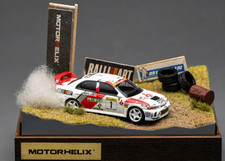 1/64 Motorhelix Mitsubishi Lancer Evolution IV GSR Monte Carlo Rally Diorama HEC