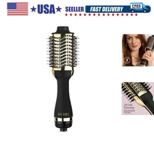 24K Gold Blow Dryer Brush - Hot Air Brush for Salon-Worthy Volume in One Step...
