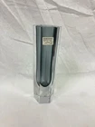 Original Murano Glass Vase By Alessandro Mandruzzato Sommerso Black Clear MCM